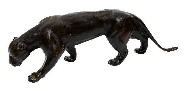 Onbekend | Creeping panther, bronze, 20.0 x 70.0 cm