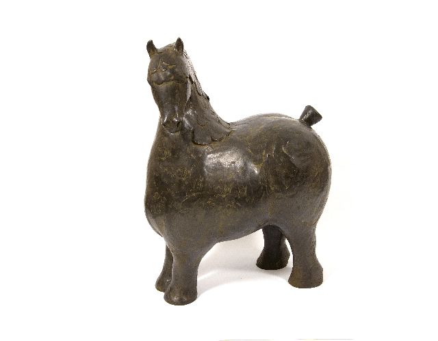Evert van Hemert | Jeltsje, bronze, 60.0 cm, signed on the tail and made in 2009