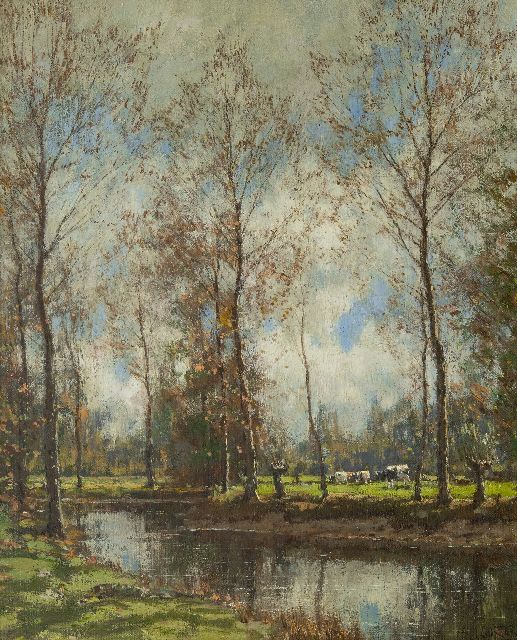 Gorter A.M.  | The Vordense beek, oil on canvas 55.9 x 45.7 cm, signed l.r.