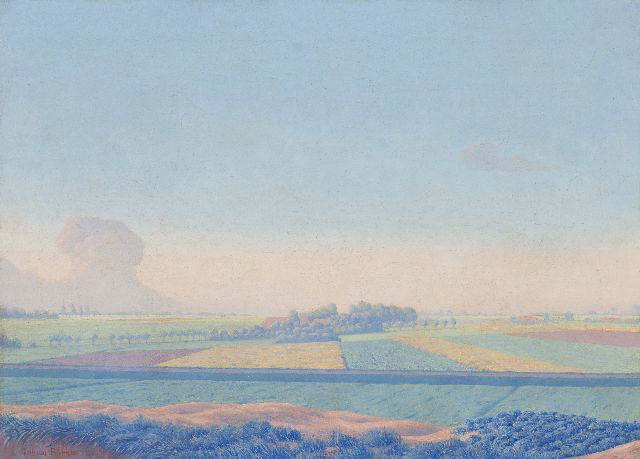 Birnie J.  | Bulb fields, oil on canvas 50.5 x 70.5 cm, signed l.l. and dated 1921