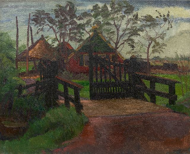 Meurs H.H.  | Farm in a polder landscape, oil on canvas 59.9 x 73.3 cm, signed l.r. and dated 1937
