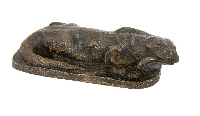 Pallenberg J.F.  | Otter, bronze 9.5 x 27.5 cm