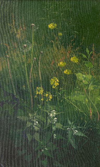 Voerman jr. J.  | Wild flowers, oil on canvas 62.8 x 38.6 cm, signed l.r. with monogram