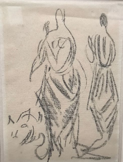 Dufy R.  | Robe pour Paul Poiret, pencil on paper 24.5 x 18.0 cm, executed ca. 1917