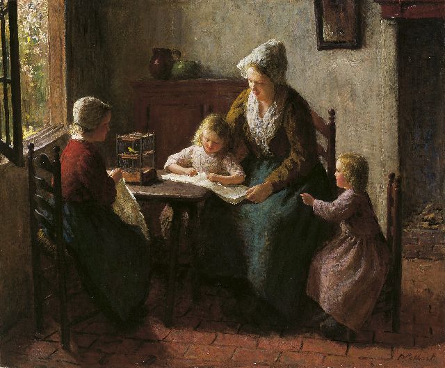 Bernard Pothast | The picture book, oil on canvas, 64.1 x 77.1 cm, signed l.r.