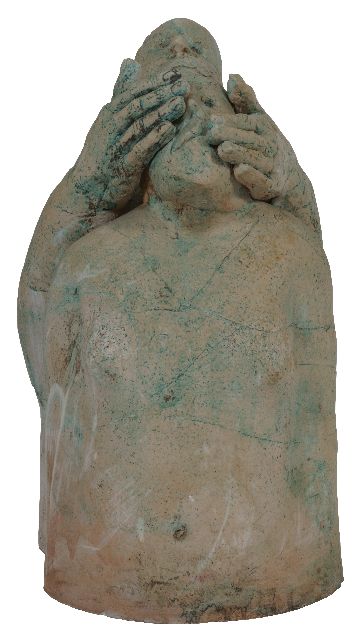 Sjer Jacobs | Two figures, earthenware, 54.0 cm, executed iin the 1990s