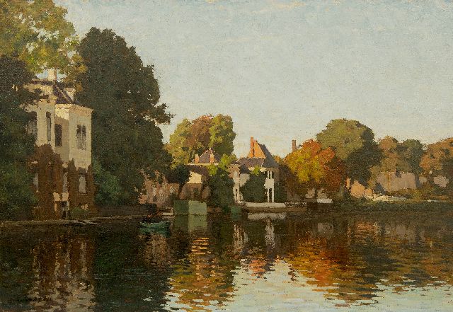 Koster A.L.  | The Zuider Buiten Spaarne, Haarlem, oil on canvas 63.4 x 92.0 cm, signed l.l. and without frame