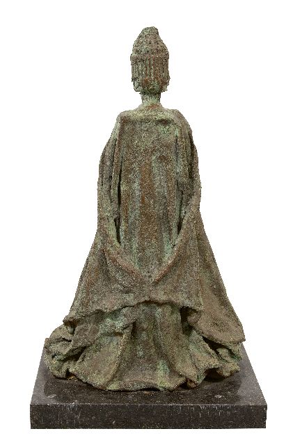 Onbekend | Female figure with cloak, bronze, 57.0 cm