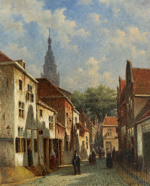 Petrus Gerardus Vertin | City scape, oil on canvas, 63.2 x 50.5 cm, signed l.r. and dated '73