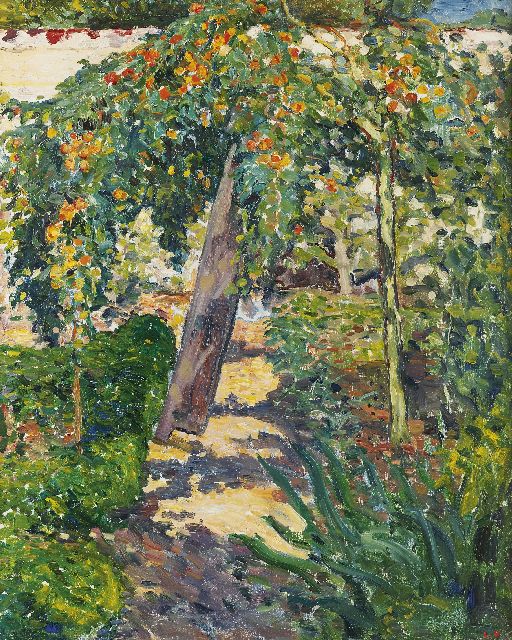 Valtat L.  | L'arbre dans le jardin (Tree in garden), oil on canvas 81.0 x 65.0 cm, signed stamped l.r. with initials and painted 1896