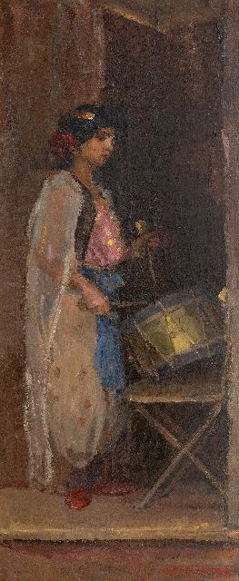 Israels I.L.  | The Drummer, oil on canvas 181.0 x 75.0 cm, signed l.r. and painted ca. 1909