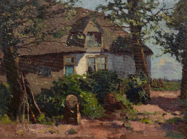 Sirks J.  | Farmyard, oil on canvas 46.2 x 61.5 cm, signed l.r.