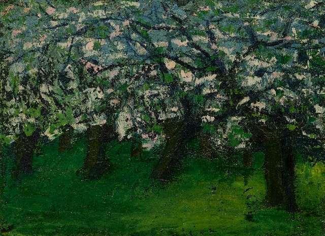 Jacobus Doeser | Orchard, oil on canvas, 45.3 x 60.5 cm