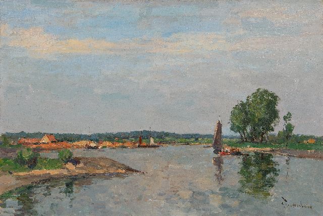 Stutterheim L.P.  | A river landscape, oil on canvas 40.5 x 60.5 cm, signed l.r.