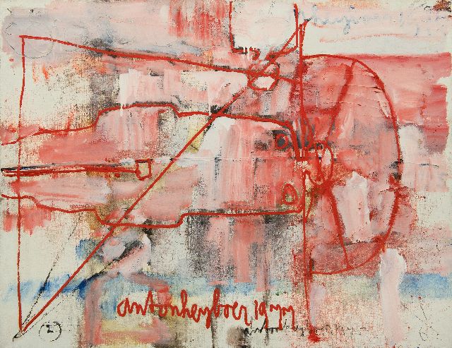 Anton Heyboer | Untitled, oil on canvas, 100.0 x 130.2 cm, signed l.c. (twice) and u.r. and dated 1975 and 1977
