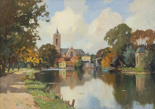 Ligtelijn E.J.  | -, oil on canvas 50.0 x 70.0 cm, signed l.r.