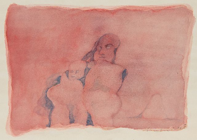 Lucebert | Untitled, watercolour on paper, 24.0 x 33.9 cm, signed l.r. and dated '77 II