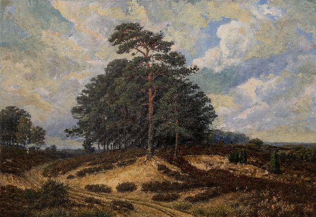 Gabriël Hanedoes | Heathlandscape, oil on canvas, 67.5 x 95.7 cm, signed l.r.