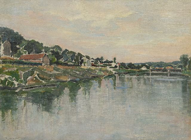 Piet Mondriaan | The banks of the Seine, oil on canvas, 54.2 x 73.1 cm, signed l.l. and painted in 1931