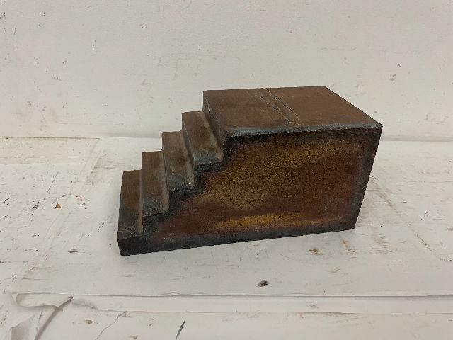 Visser C.N.  | Stairs, 1971, steel 10.0 x 20.0 cm, signed on the underside