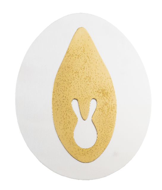 Jean Arp | Relief Sculpture Documenta III, 1964, copper and aluminium, 24.9 x 20.4 cm, executed in 1964