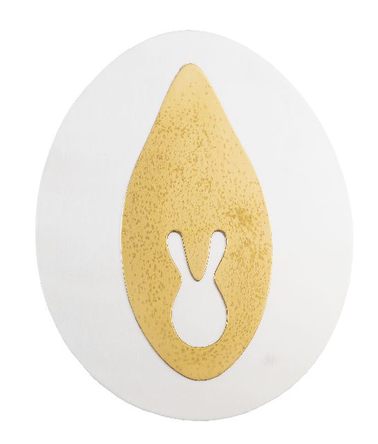 Jean Arp | Relief Sculpture Documenta III, 1964, brass and aluminium, 24.9 x 20.4 cm, executed ca. 1964