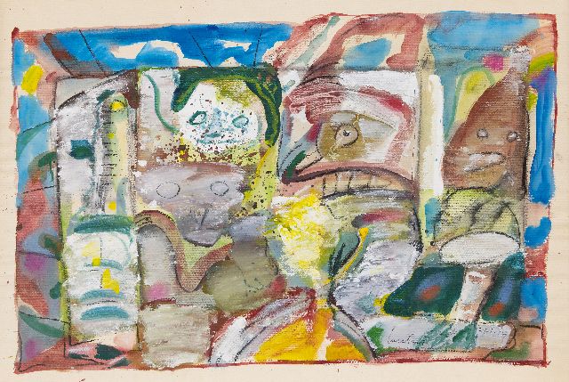 Lucebert (Lubertus Jacobus Swaanswijk)   | Untitled, chalk and gouache on paper 73.5 x 108.0 cm, signed l.r. and dated '79.I.11