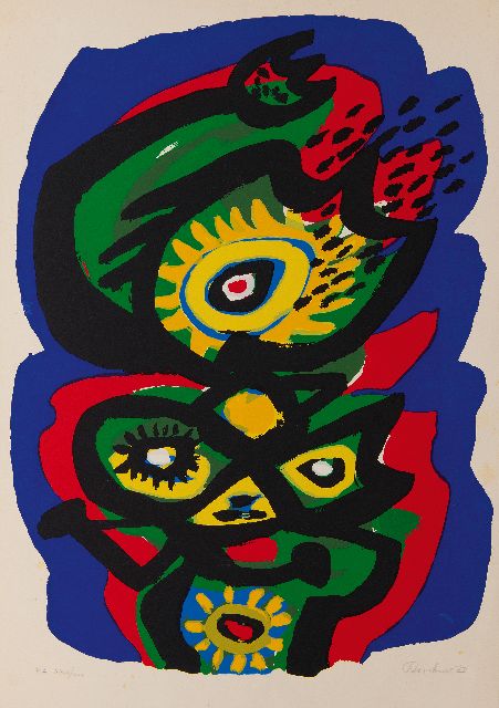 Anton Rooskens | Composition, lithograph on paper, 70.0 x 49.6 cm, signed l.r. (in pencil) and dated '73 (in pencil)