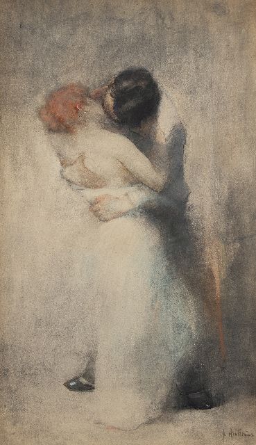 Arntzenius P.F.N.J.  | Passion, pastel and watercolour on paper 68.7 x 40.5 cm, signed l.r. and to be dated ca. 1892