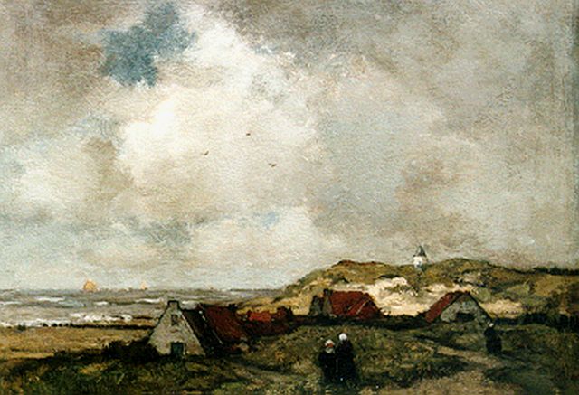 Théophile de Bock | A dune landscape, oil on panel, 40.2 x 52.8 cm, signed l.r.