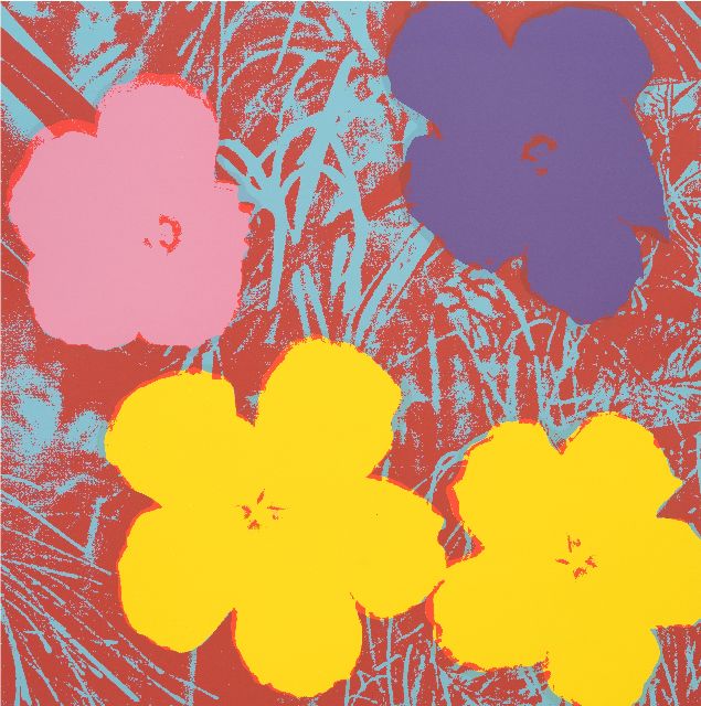 Warhol (Sunday B Morning editie) A.  | Flowers, screenprint on paper 91.0 x 90.7 cm, prijs zonder lijst