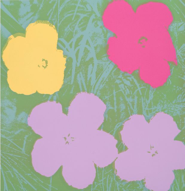 Andy Warhol | Flowers, screenprint on paper, 91.0 x 90.7 cm, prijs zonder lijst