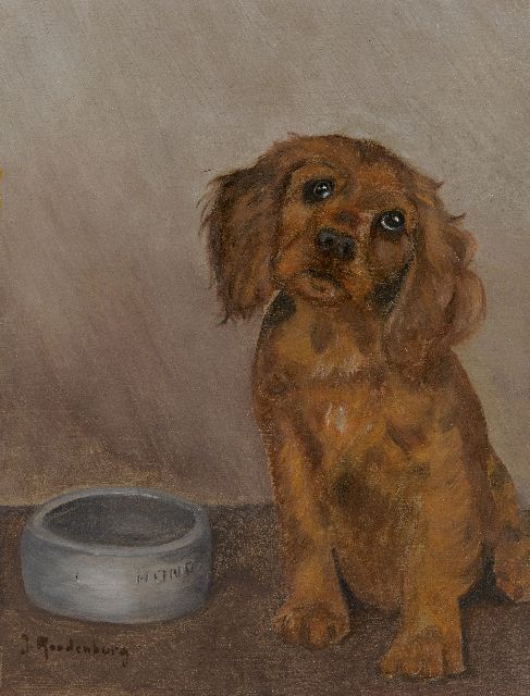 Roodenburg J.C.  | Dinner time, oil on panel 31.9 x 24.5 cm, signed l.l.
