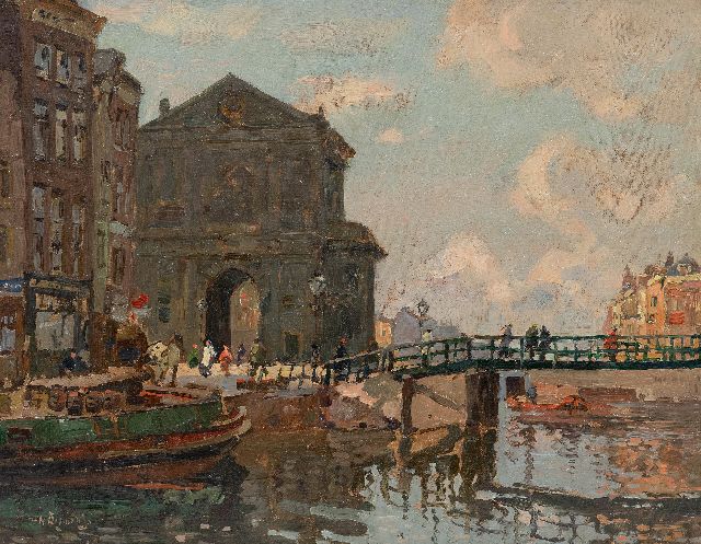 Bogman jr. H.A.C.  | A view of the  Delftsche Poort in Rotterdam, oil on canvas 40.3 x 51.5 cm, signed l.l. and ca. 1910-1939