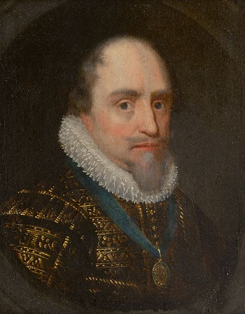 Hollandse School, 18e eeuw | Portrait of Prince Maurits, oil on panel, 27.0 x 20.0 cm