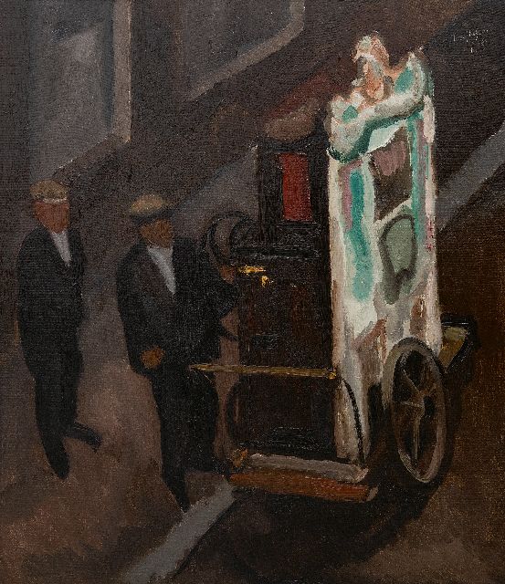 Toon Kelder | The barrel organ, oil on canvas, 76.0 x 64.4 cm, signed u.r. and dated 7 '26