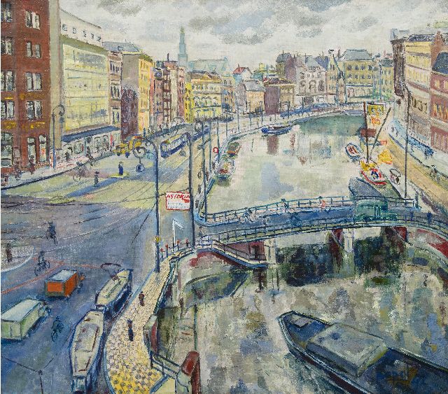 Apol P.  | The Rokin, Amsterdam, oil on canvas 85.0 x 95.1 cm, signed l.r. and dated '42