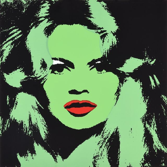 Naar Andy Warhol | Brigitte Bardot, screenprint on paper, 91.0 x 91.0 cm, prijs zonder lijst