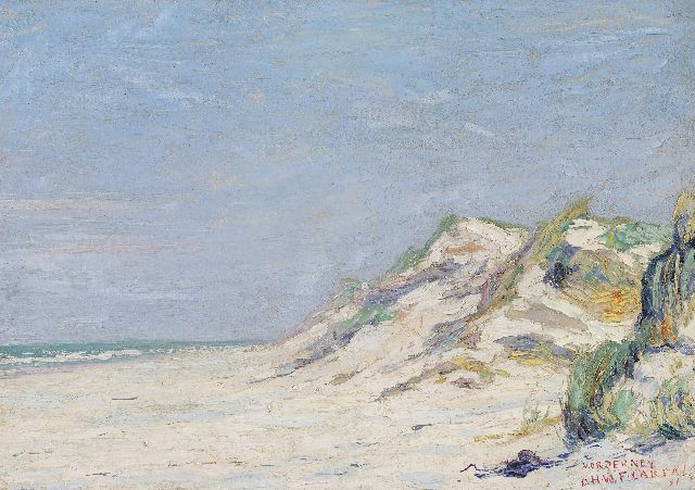 Dirk Filarski | Dunes at Nordeney, oil on canvas, signed bottom right and dated 1911