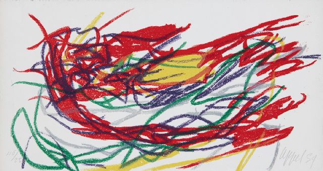 Karel Appel | Untitled, lithograph on paper, 22.2 x 41.3 cm, signed l.r. (in pencil) and dated '59 (in pencil)