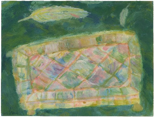 Eugène Brands | The mother-of-pearl box, gouache on paper, 26.7 x 34.8 cm, signed l.l. and dated 10.53