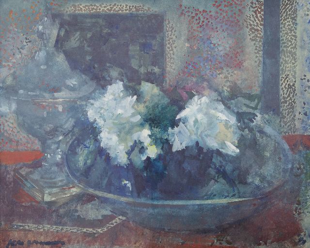 Kees Verwey | A still life with flowers, watercolour on paper, 45.4 x 56.8 cm, signed l.l. and painted circa 1970