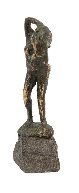 Jits Bakker | Marion washes her hair, bronze, 11.3 x 4.3 cm, signed on the base