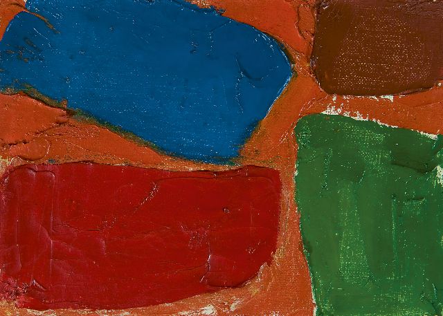 Gilbert S.  | Composition, oil on canvas 16.3 x 22.5 cm, te dateren ca. 1951