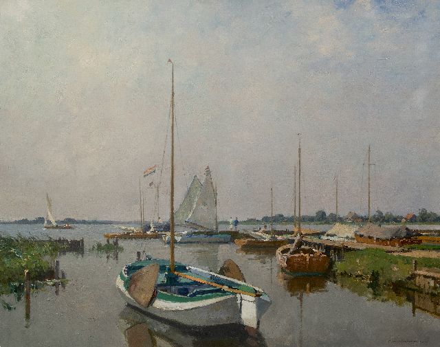 Vreedenburgh C.  | Sailing on the Loosdrechtse Plassen, oil on canvas 80.0 x 100.0 cm, signed l.r. and dated 1933