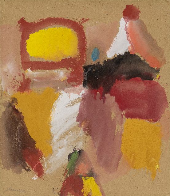 Eugène Brands | Landscape, gouache on board, 30.8 x 28.3 cm, signed l.l. and dated '73