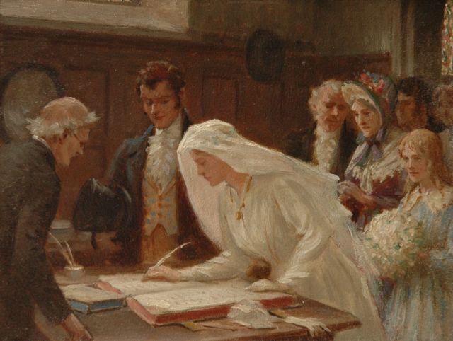 Leighton E.B.  | The wedding register, 13.7 x 18.2 cm