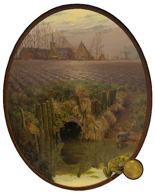 Theo Voorzaat | The Hoge Hoeve, oil on canvas, 25.5 x 20.2 cm, signed l.l. and dated 1978