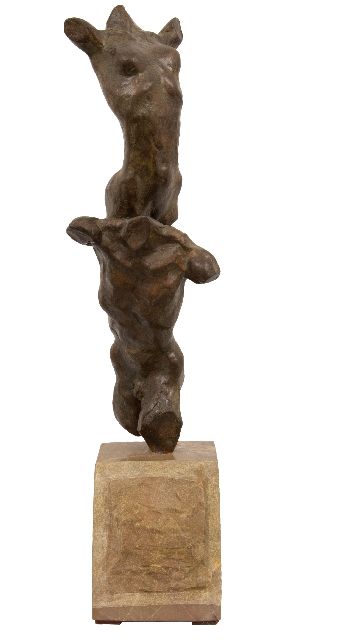 Kees Verkade | Exaltation, bronze, 47.3 x 9.9 cm, signed on the underside of the torso and dated '97