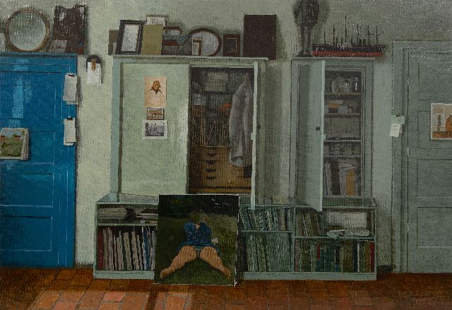Herman Berserik | Morning sun in the studio, acrylic on canvas, 65.9 x 94.7 cm, signed l.r. and dated 1982
